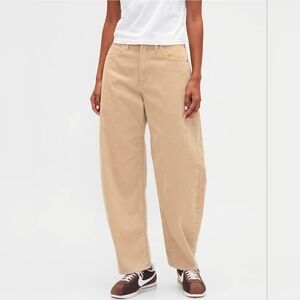 Gap NWOT High Rise Corduroy Barrel Pants